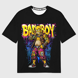 Футболка оверсайз мужская Гомер плохой парень, цвет: 3D-принт