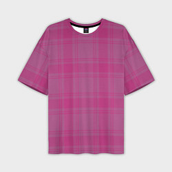 Футболка оверсайз мужская Checkered pink, цвет: 3D-принт