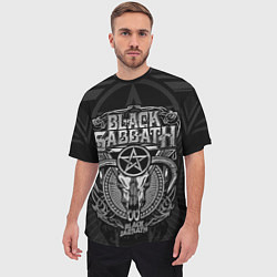 Футболка оверсайз мужская Black Sabbath - goat skull, цвет: 3D-принт — фото 2