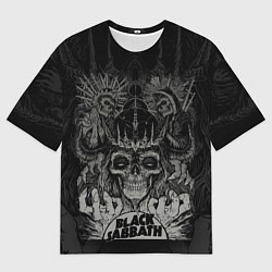 Футболка оверсайз мужская Black Sabbath death skull, цвет: 3D-принт