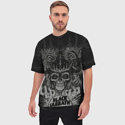 Футболка оверсайз мужская Black Sabbath death skull, цвет: 3D-принт — фото 2