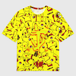Футболка оверсайз мужская Doom x pokemon, цвет: 3D-принт