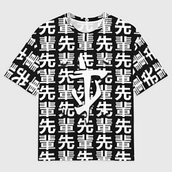 Мужская футболка оверсайз Doom logo japan