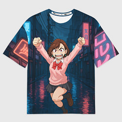 Футболка оверсайз мужская Сиратори Айра в ярости, цвет: 3D-принт