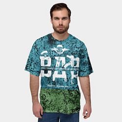 Футболка оверсайз мужская Флаг десантников ВДВ, цвет: 3D-принт — фото 2