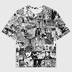 Мужская футболка оверсайз Horror World of Junji Ito