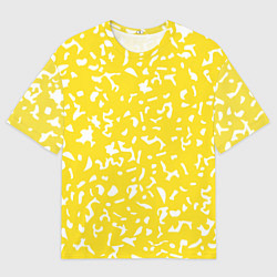 Мужская футболка оверсайз Лимонный камуфляж
