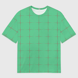 Мужская футболка оверсайз Color green stripes