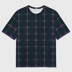 Мужская футболка оверсайз Color black stripes
