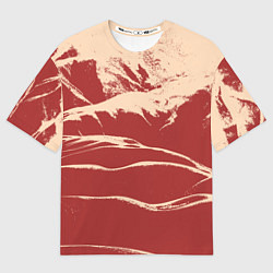 Футболка оверсайз мужская Песочные горы-абстракция, цвет: 3D-принт