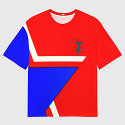 Мужская футболка оверсайз Doom star geometry