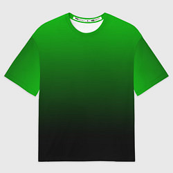 Футболка оверсайз мужская Green gradient, цвет: 3D-принт
