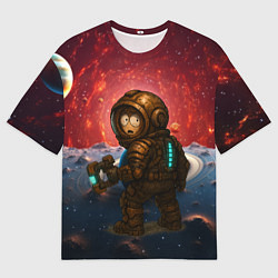 Футболка оверсайз мужская Кенни попал в Dead Space, цвет: 3D-принт