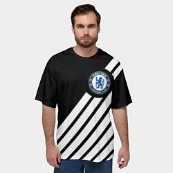 Футболка оверсайз мужская Chelsea geometry sport, цвет: 3D-принт — фото 2