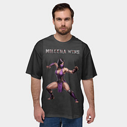 Футболка оверсайз мужская MK - Mileena wins, цвет: 3D-принт — фото 2