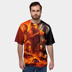 Футболка оверсайз мужская Главные герои Dune part two, цвет: 3D-принт — фото 2