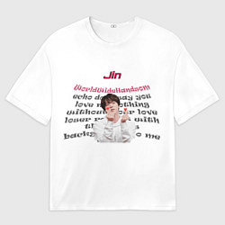 Футболка оверсайз мужская Джин bts, цвет: 3D-принт