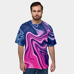 Футболка оверсайз мужская Абстракция, цвет: 3D-принт — фото 2