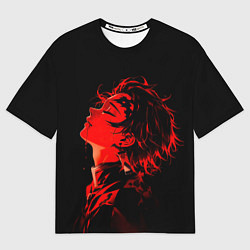 Мужская футболка оверсайз Клинок, рассекающий демонов Танддиро