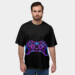 Футболка оверсайз мужская Gamepad, цвет: 3D-принт — фото 2