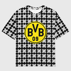 Мужская футболка оверсайз Borussia pattern geometry