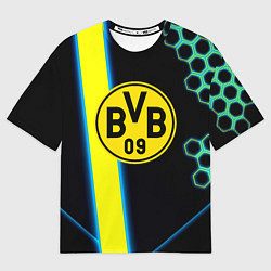 Мужская футболка оверсайз Borussia соты броня