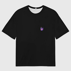 Мужская футболка оверсайз Neon forest