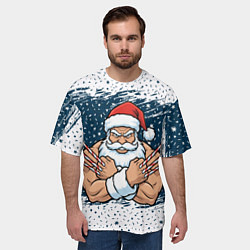 Футболка оверсайз мужская Сантамаха, цвет: 3D-принт — фото 2