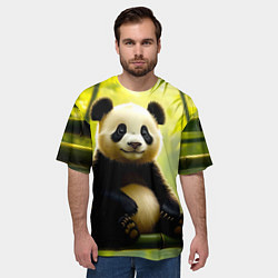 Футболка оверсайз мужская Бамбуковый хранитель, цвет: 3D-принт — фото 2