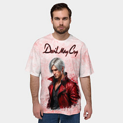 Футболка оверсайз мужская Данте - дьявол может плакать, цвет: 3D-принт — фото 2