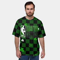Футболка оверсайз мужская NBA Boston Celtics, цвет: 3D-принт — фото 2