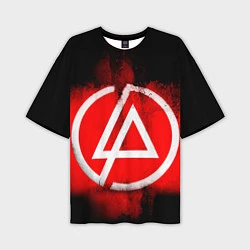 Мужская футболка оверсайз Linkin Park: Red style