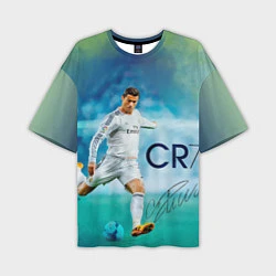 Футболка оверсайз мужская CR Ronaldo, цвет: 3D-принт