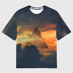 Футболка оверсайз мужская 30 seconds to mars, цвет: 3D-принт