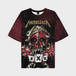 Мужская футболка оверсайз Metallica: XXX