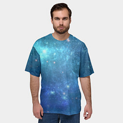 Футболка оверсайз мужская Космос, цвет: 3D-принт — фото 2