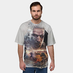Футболка оверсайз мужская Ведьмак, цвет: 3D-принт — фото 2