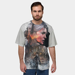 Футболка оверсайз мужская Девушки Ведьмака, цвет: 3D-принт — фото 2