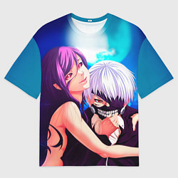 Мужская футболка оверсайз Токийский Гуль