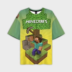 Мужская футболка оверсайз Minecraft Tree