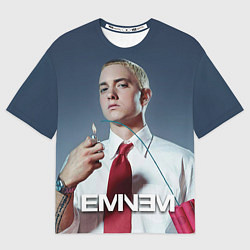 Футболка оверсайз мужская Eminem Fire, цвет: 3D-принт