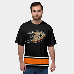 Футболка оверсайз мужская Anaheim Ducks Selanne, цвет: 3D-принт — фото 2
