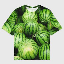 Мужская футболка оверсайз Арбузы