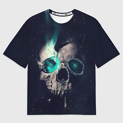 Футболка оверсайз мужская Skull eyes, цвет: 3D-принт