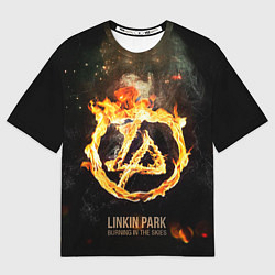 Футболка оверсайз мужская Linkin Park: Burning the skies, цвет: 3D-принт