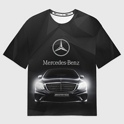 Футболка оверсайз мужская Mercedes, цвет: 3D-принт