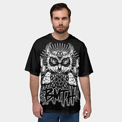 Футболка оверсайз мужская BMTH Owl, цвет: 3D-принт — фото 2