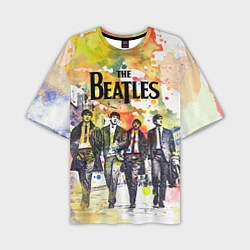 Мужская футболка оверсайз The Beatles: Colour Spray