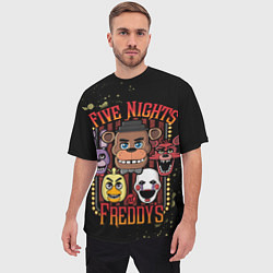 Футболка оверсайз мужская Five Nights At Freddy's, цвет: 3D-принт — фото 2