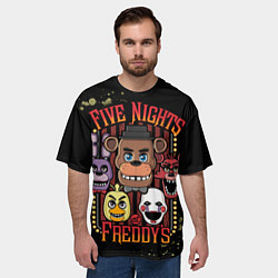 Футболка оверсайз мужская Five Nights At Freddy's, цвет: 3D-принт — фото 2